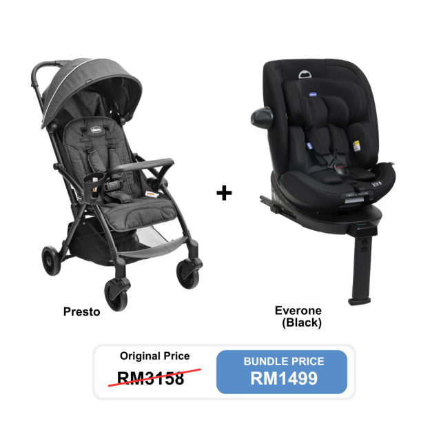 [Bundle Set] Chicco Everone Car Seat + Chicco Presto Stroller